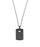 Collana Mano-J. Uomo in Titanio Diamante Black COT4001